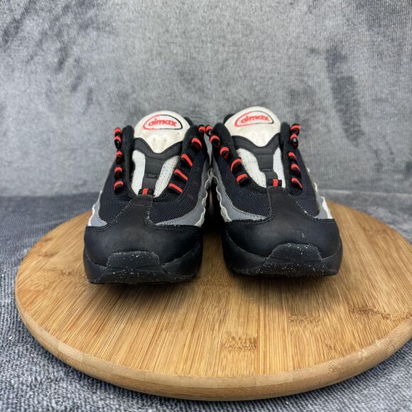 Nike Air Max 95 Recraft Shoes Youth Size 3Y Black White Red Sneakers CJ3907-101 - Picture 2 of 10